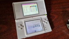 NINTENDO DS LITE POLAR WHITE & 5 GAMES #S172B131 MARIO SONIC LEGO BATMAN