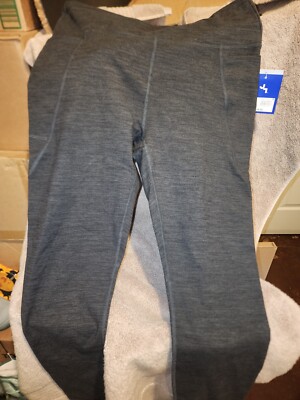 Joylab Women's Legigngs 7/8 High-Rise Cozy Spacedye Charcoal Size XS