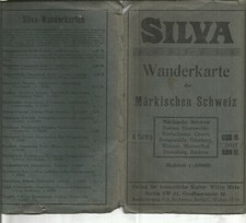 Mapa turystyczna Siva Märkische Schweizer, prawdopodobnie 20ér lat 
