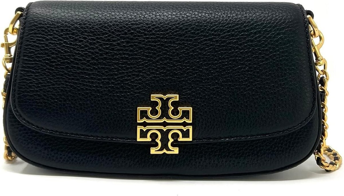 Tory Burch 138772 Britten Convertible Crossbody Bag in Black NWT