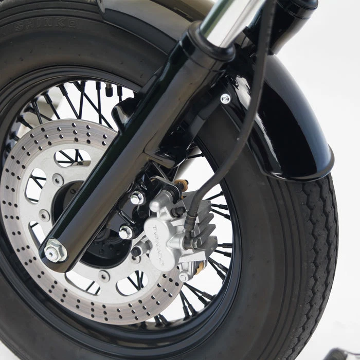 Stahl Front Fender kurz mit Halter für Kawasaki VN800 Classic Custom Projekte - Bild 4 von 4