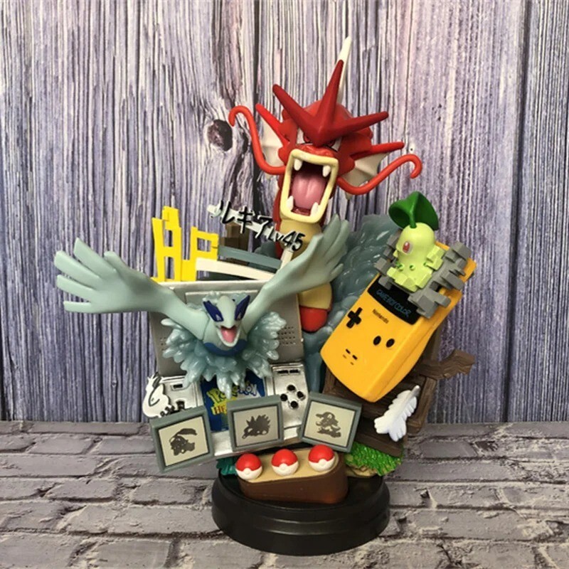 Figurine Pokémon Lugia Ho-oh Celebi Anime | Statuette Manga de Collection 19 cm