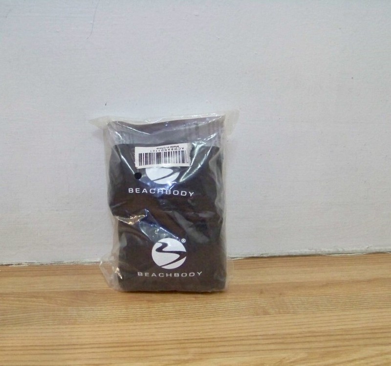 NEW NIP BEACH BODY BLACK WEIGHTED WORK OUT WRISTBANDS SET OF 2 -  1 POUND EA