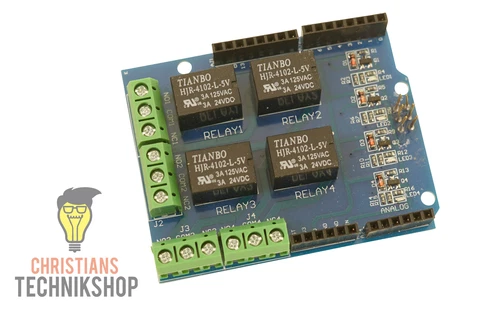 4-Kanal 5V Relay Shield | Relais Modul für UNO R3/Mega 2560