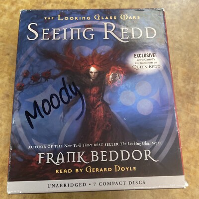 The Looking Glass Wars #2 Seeing Redd Rare Audio CD   New Sealed Frank Beddor 