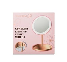 Portable LED Lighted Makeup 7" Mirror With Adjustable Brightness Settings NIB 