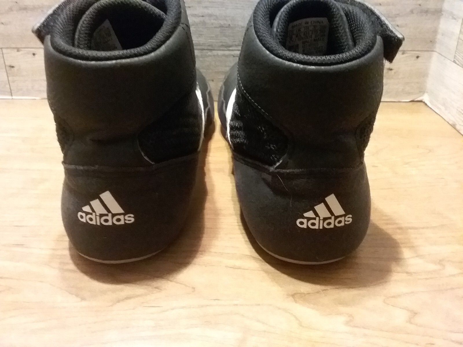 MEN'S ADIDAS HVC WRESTLING SHOES BLACK/WHITE US SIZE… Gem