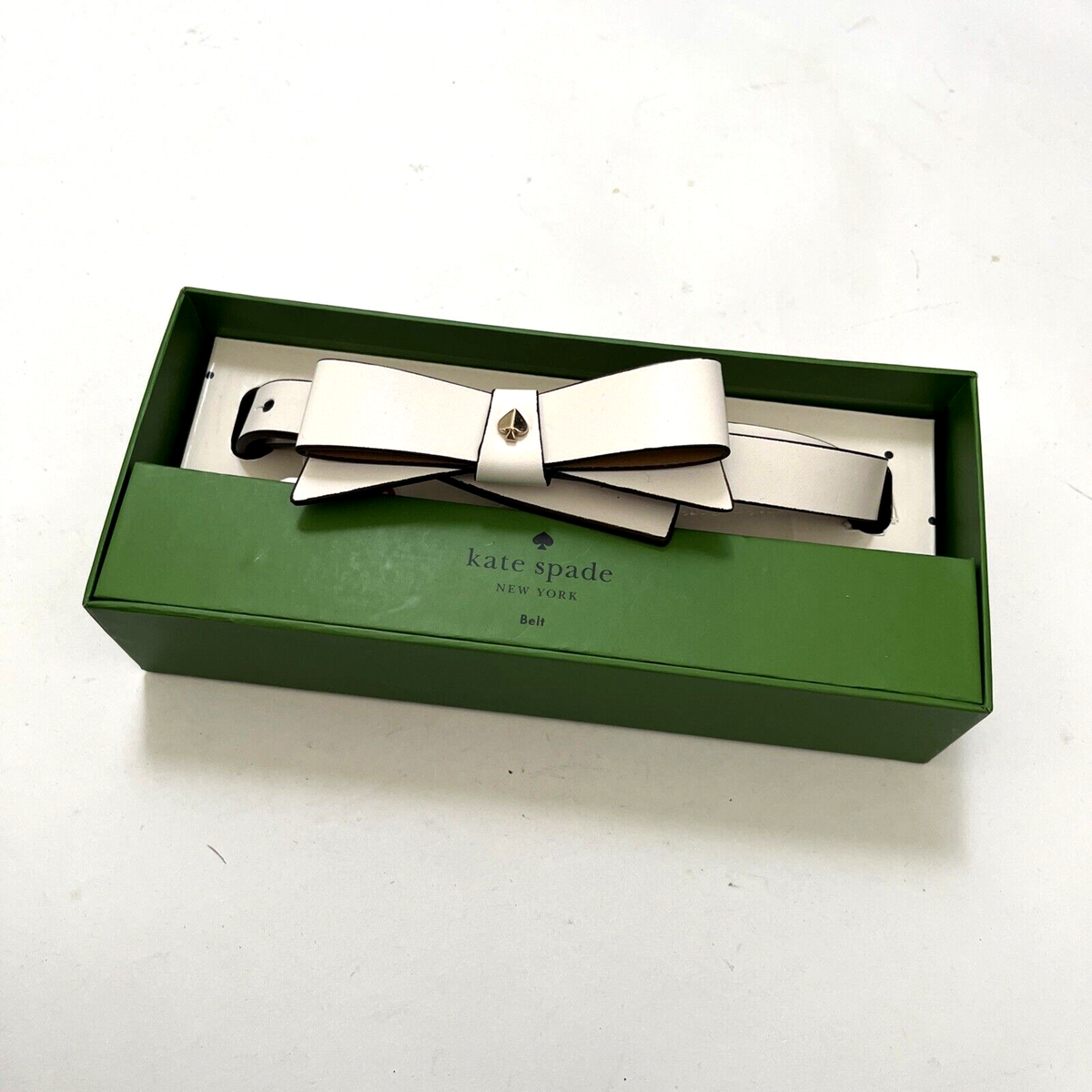 Kate Spade Bow Belt Off White S/M | Adjustable 3/4