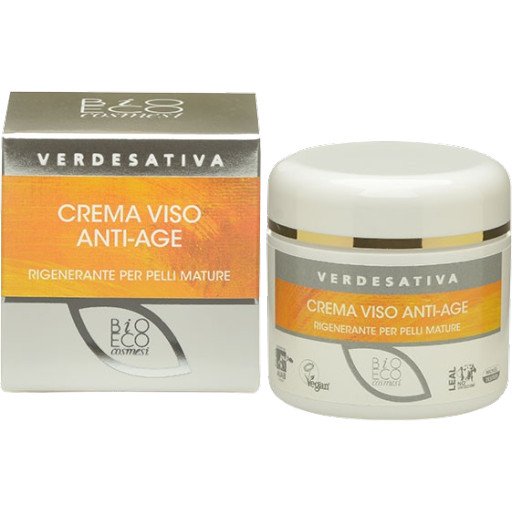 Crema Viso alla Canapa Anti-age Rigenerante | Bio Cosmesi per Pelli Mature