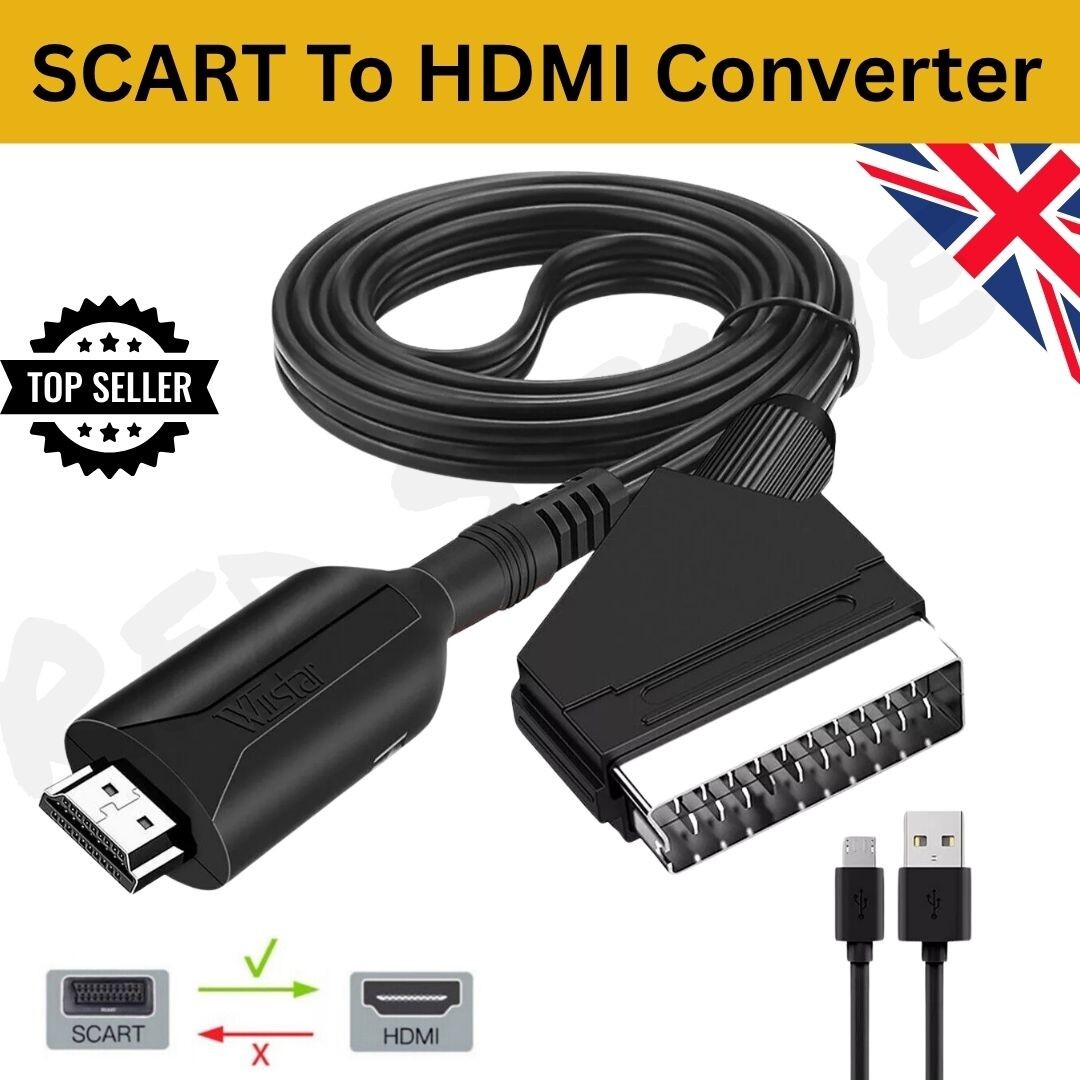 Scart Lead Video Scart To Hdmi Scart Lead Tv Scart To Hdmi TV DVD
