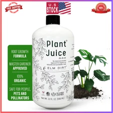 Elm Dirt Organic Plant Juice Fertilizer for All Plants, Indoor/Outdoor, 1 Bottle
