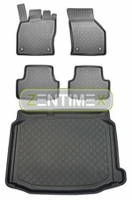Z330961 SET Kofferraumwanne Gummifußmatten für Seat Leon FR 3 5F Schrägheck Hatc