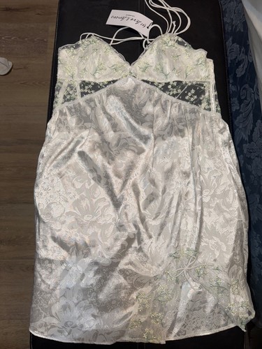 For Love And Lemons Baby's Breath Slip Dress Small White NEW