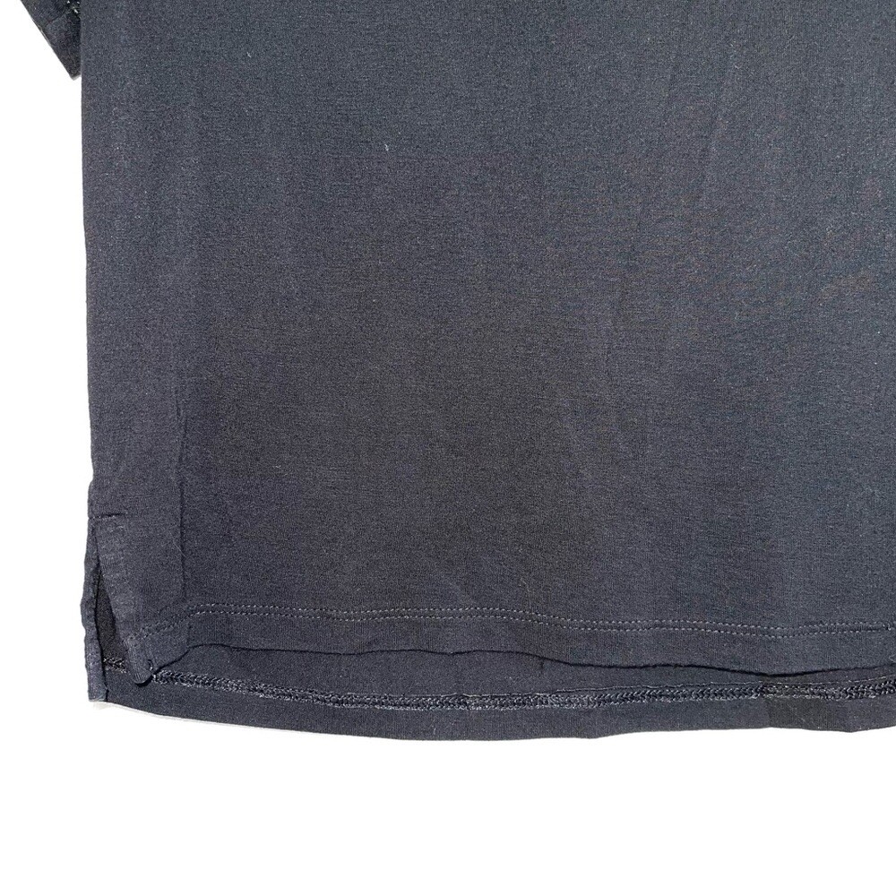 American Eagle Solid Black Crew Neck Short Sleeve… - image 4