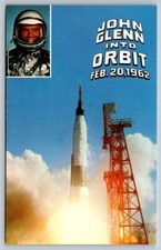 VIntage Postcard NASA Astronaut John Glenn