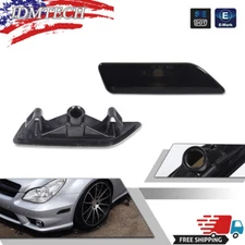 2x Smoke Front Side Marker Light Kit For 06-11 Mercedes W219 CLS500 CLS550 CLS63