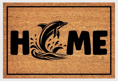 Dolphin Doormat - Dolphin Welcome Mat - 3 Sizes