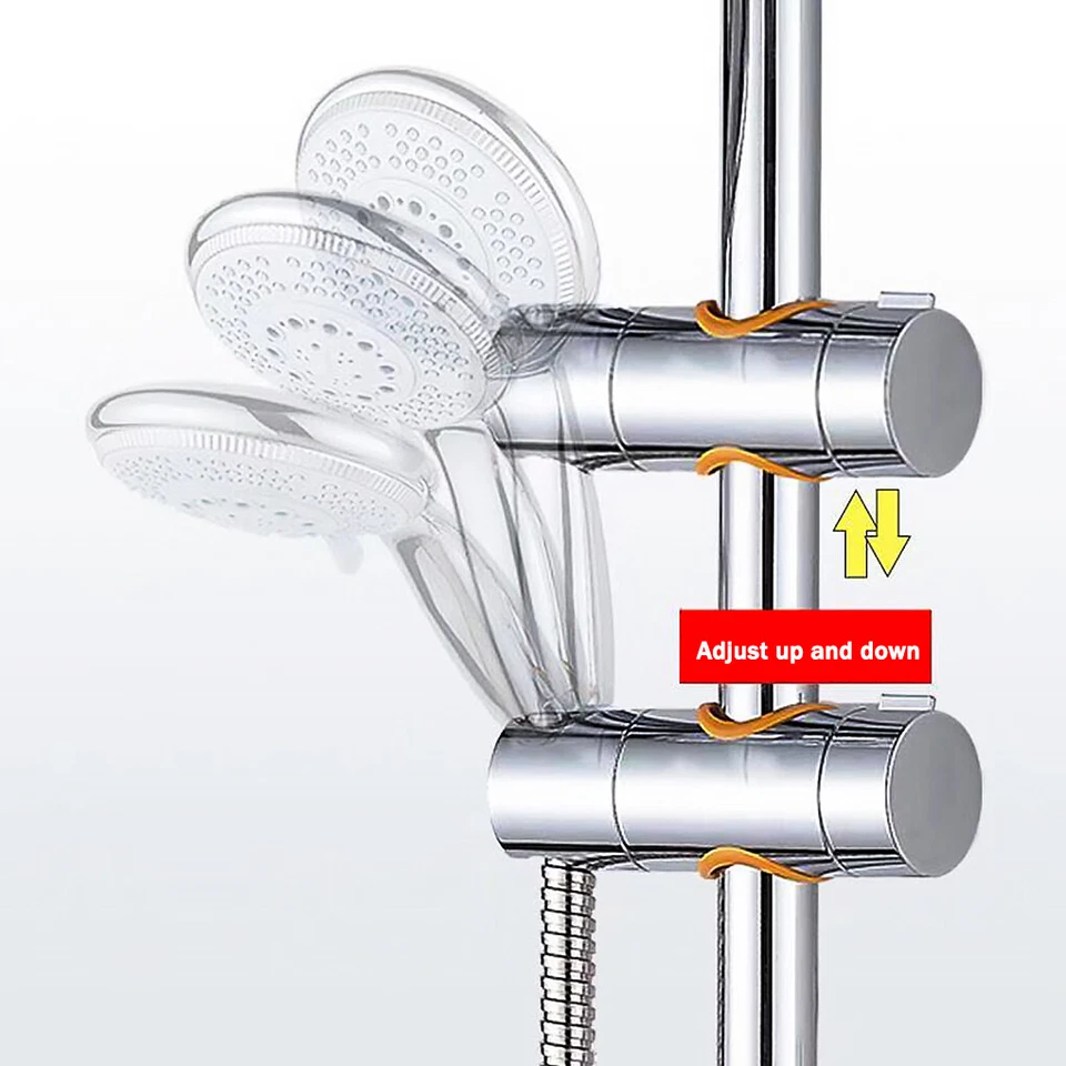 Duschkopf Schieber Gleiter Halter Stangengleiter Duschstange 19 - 25mm Universal - Bild 3 von 4