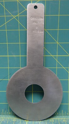 Coulson Paddle Type Orifice Plate With Bore And Bevel 2'' X 1.5'' For Flow