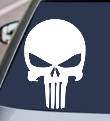 THE PUNISHER SKULL VINYL DECAL STICKER CAR TRUCK REAR WINDOW BUMPER WALL PHONE