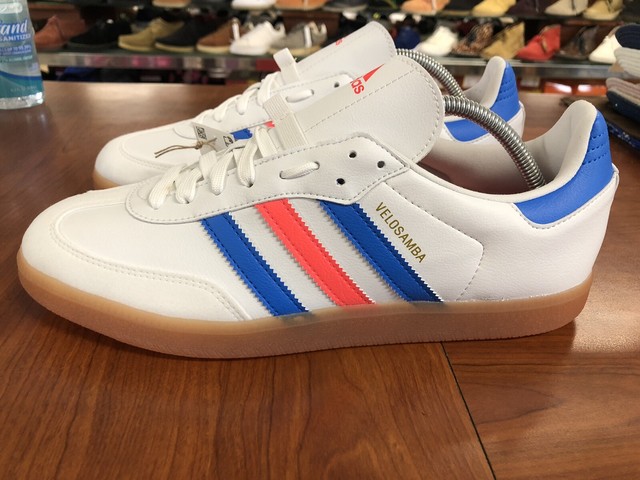 Size 14 - adidas Velosamba White Blue Rush Turbo 2021 for sale online | eBay