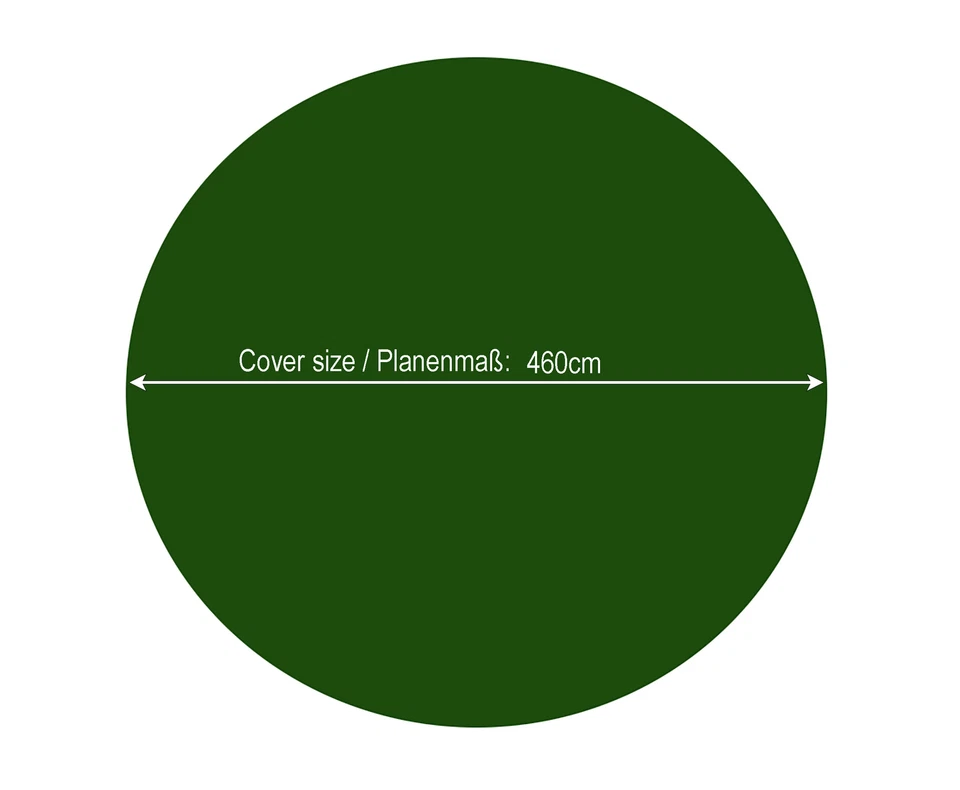 QUICK STAR Abdeckplane Trampolin Rund Planenmaß 460cm für Trampoline bis 430 cm - Bild 2 von 4