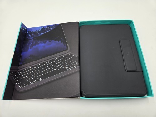 Original Logitech 920-009154 Slim Folio Pro Keyboard and Cover Case - Black - Picture 2 of 3
