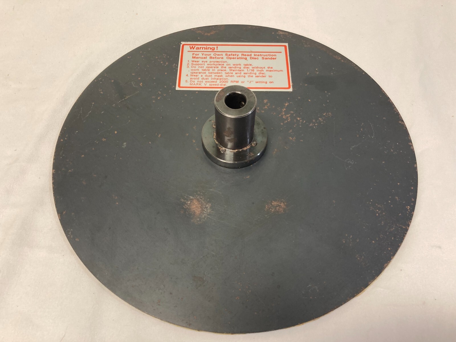 Shopsmith 12” Sanding Disc & Spare Sandpaper Great Shape! SHIPS