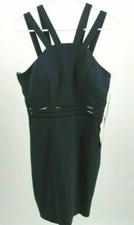 City Studio Dark Blue Double Strap Cutout Bodycon Dress Juniors Size 1