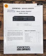 Onkyo EQ-15 EQ-15B Equalizer  Service Manual *Original*