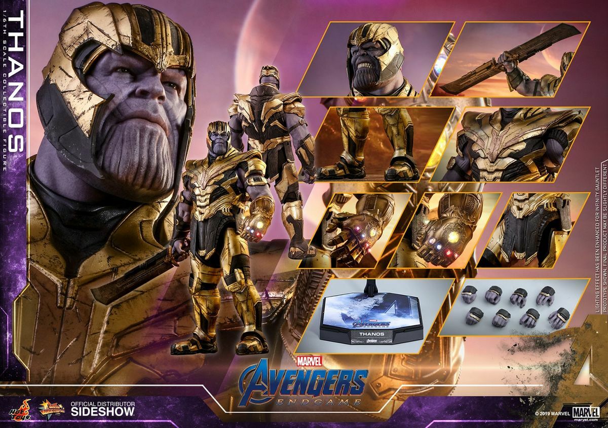 Hot Toys 1/6 Scale Avengers Endgame Thanos Figure MMS529 New Hot Toys 1/6 Scale Avengers Endgame Thanos Figure MMS529 New