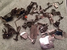 Vintage Presser Foot Feet Toe Sewing Machine 32 Parts Lot Unknown Machine Parts