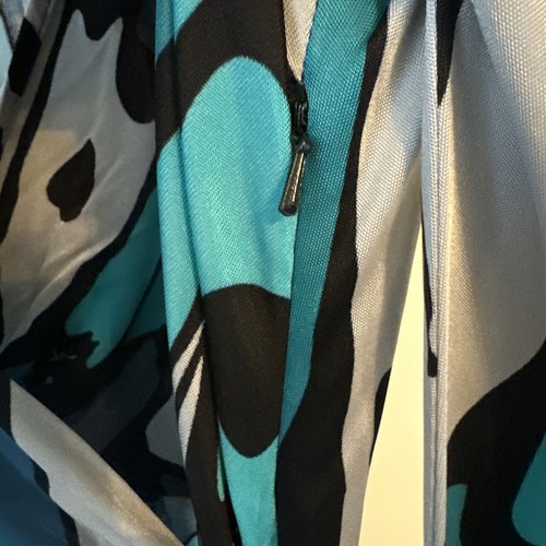 Issa London Silk Jersey Wrap Dress Size UK 10 US 6 Multicolored Left Side Zipper - Picture 5 of 14