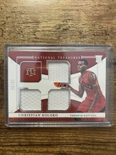 2022-23 Panini Treasures Rookie Triple Materials Prime Christian Koloko 