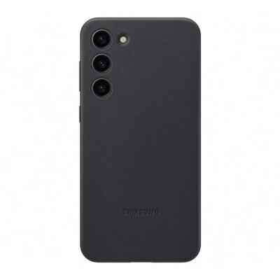 Offizielle Samsung Galaxy S23+ Lederhülle - Schwarz