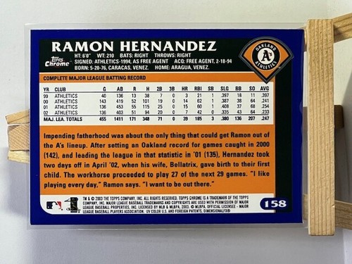 2003 Topps Chrome Baseball Stars & RC - Refractors - U-PICK - Complete Your Set - Picture 157 of 221