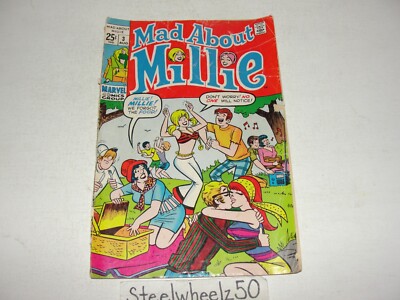 Mad About Millie #3 Comic Marvel 1969 Stan Goldberg Silver Age Romance Humor HTF