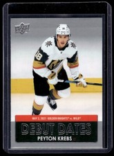 2021-22 Upper Deck Series 1 Debut Dates Peyton Krebs #DD-14 Vegas Golden Knights
