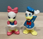 Vintage Porcelain Donald & Daisy Duck Figurines 1960's Disney Japan Set of 2