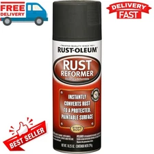 Rust-Oleum Stops Rust Converter Rust Reformer Spray 10.25 oz Flat Black Finish