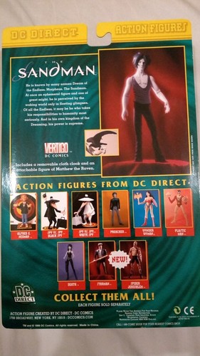 DC Direct Vertigo Gaiman Sandman Action Figure New MOC 1999 99 - Picture 3 of 4