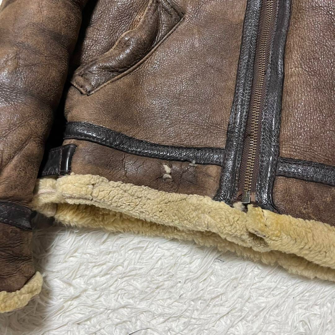Schott Type B3 (B-3) Flight Mouton Leather Jacket Size 42 Schott Type B3 (B-3) Flight Mouton Leather Jacket Size 42