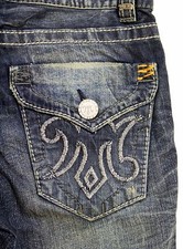 New MEK Denim Brand Jean Men's Slim Straight leg Harbin Vintage Blue