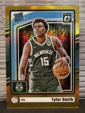 Tyler Smith 2024-25 Donruss Optic Rated Rookie Gold Prizm /10 Bucks Rookie RC