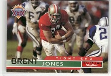 1995 SKYBOX IMPACT #130 BRENT JONES SAN FRANCISCO 49ERS