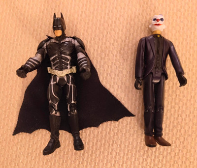 Mattel Movie Masters The Dark Knight Batman & Joker Bank Robber Figuren 15cm Set
