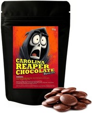 Carolina Reaper Milk Chocolate Buttons 50g – Fiery Hot Chilli Chocolate Snack