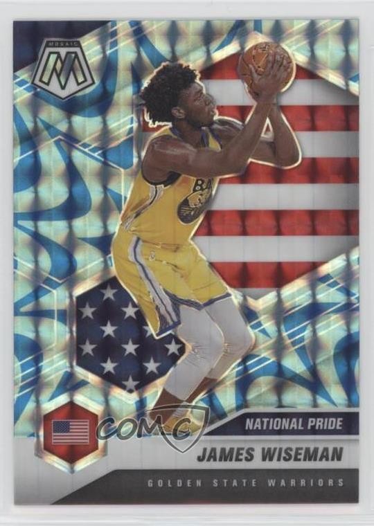 2020-21 Panini Mosaic National Pride Reactive Blue Prizm James Wiseman #260 0ey4