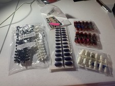 Uñas a granel - Lote de 6 formas y estilos mixtos y un paquete de 5 limas de uñas