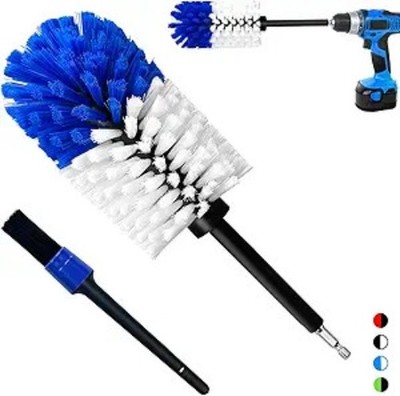 Wheel Brush Ki, Soft Drill Wheel Cleaner Brush, No Scratches Highly Dense Car C